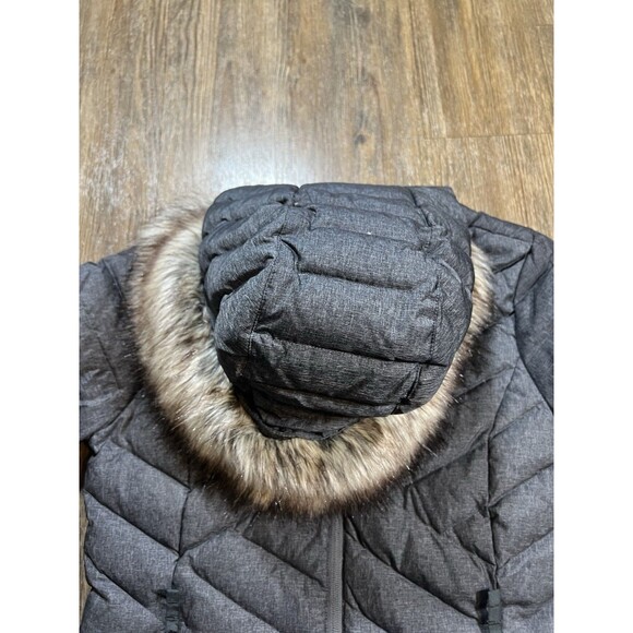 Eddie Bauer Slate Mountain Down Hooded Coat, Gray Heather, Women’s Size XS - Picture 5 of 12